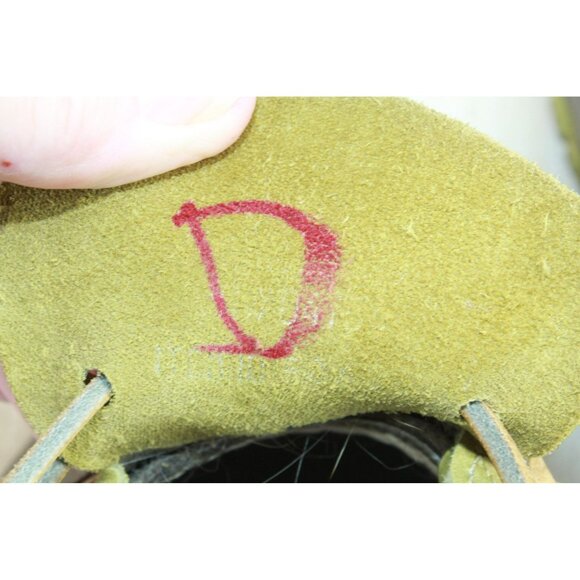 LL Bean Boots Rubber Moc Nubuck Green Brown Waterproof Unlined Size 7 M - Picture 8 of 10